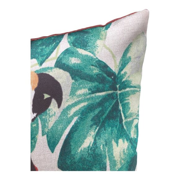 Outdoor Indoor Square Throw Pillow Parrot Bird Tropical Design Patio Décor - Picture 8 of 16